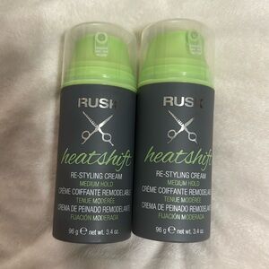 RUSK heatshift re-styling cream x2 NEW CONDITION (you receive both) medium hold